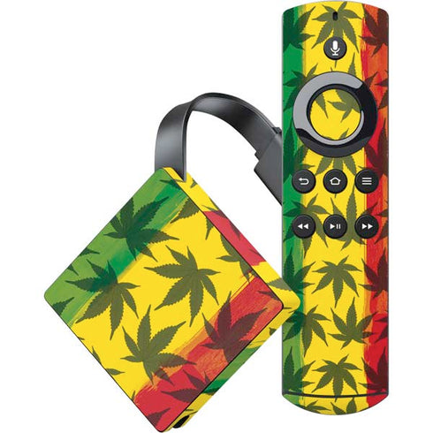 Marijuana Rasta Pattern Amazon Fire TV Skin