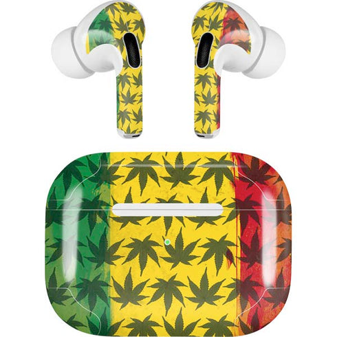Marijuana Rasta Pattern AirPods Skins