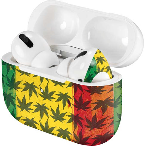 Marijuana Rasta Pattern AirPods Skins