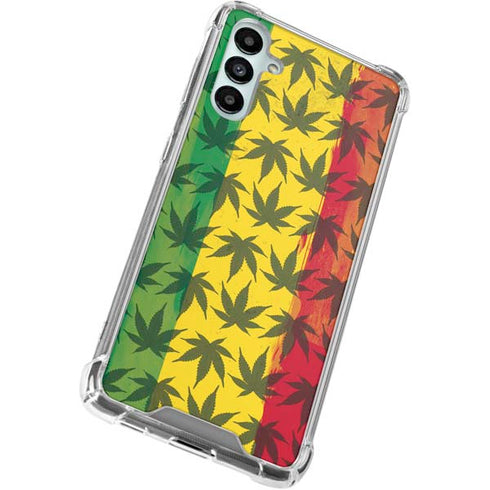 Marijuana Rasta Pattern Gabb Phone 4 Clear Case