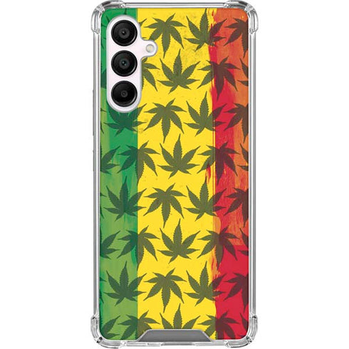 Marijuana Rasta Pattern Galaxy A16 5G Clear Case