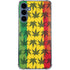 Marijuana Rasta Pattern Galaxy A55 5G Clear Case