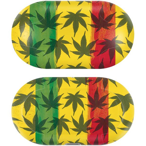 Marijuana Rasta Pattern Galaxy Buds Plus Skin
