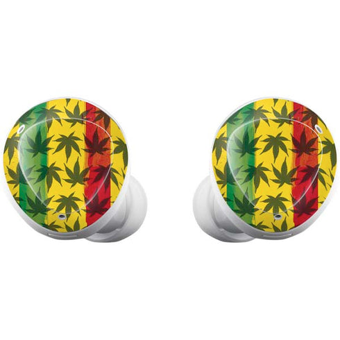 Marijuana Rasta Pattern Galaxy Buds Plus Skin