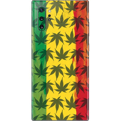 Marijuana Rasta Pattern Galaxy Note 10 Plus Skin