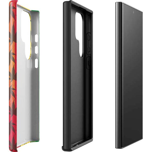 Marijuana Rasta Pattern Galaxy S23 Ultra Pro Case