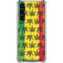 Marijuana Rasta Pattern Galaxy S24 FE Clear Case