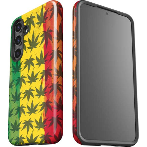 Marijuana Rasta Pattern Galaxy S25 Impact Case