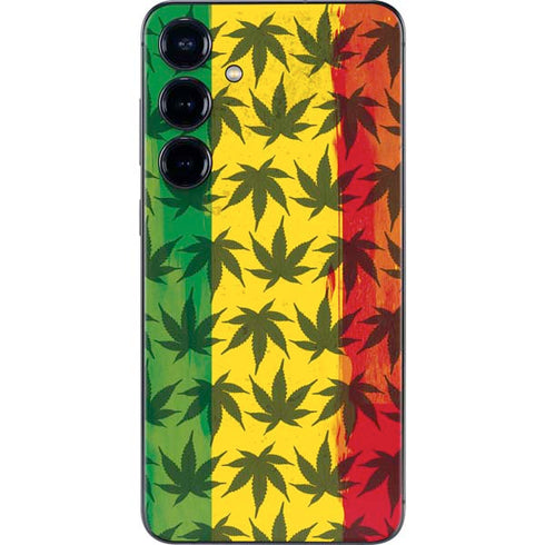 Marijuana Rasta Pattern Galaxy S24 Plus Skin