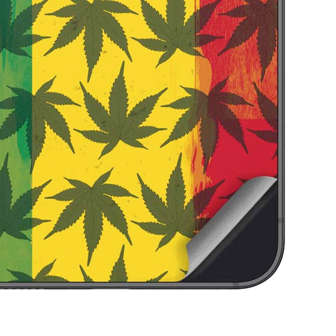 Marijuana Rasta Pattern Galaxy S25 Plus Skin