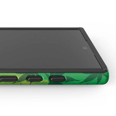 Marijuana Rasta Pattern Galaxy S25 Ultra Impact Case