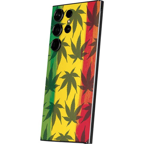 Marijuana Rasta Pattern Galaxy S25 Ultra Skin