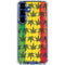 Marijuana Rasta Pattern Galaxy S25 Clear Case