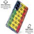 Marijuana Rasta Pattern Galaxy S25 Clear Case