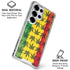 Marijuana Rasta Pattern Galaxy S25 Ultra Clear Case