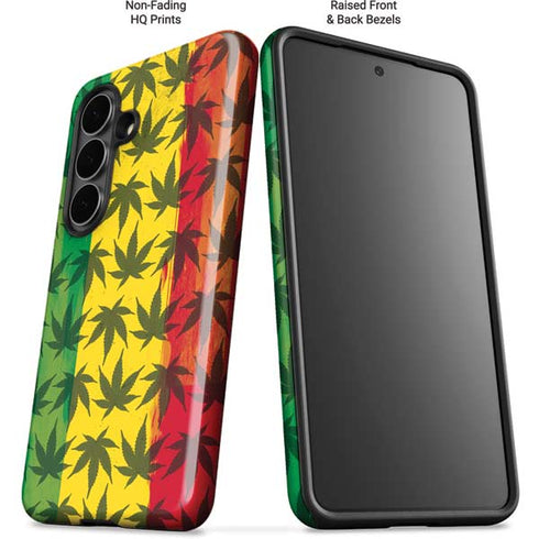 Marijuana Rasta Pattern Galaxy S26 Impact Case