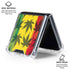 Marijuana Rasta Pattern Galaxy Z Flip6 Clear Case