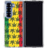 Marijuana Rasta Pattern Galaxy Z Fold6 Clear Case