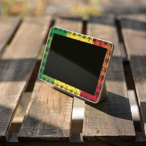 Marijuana Rasta Pattern Google Home Hub Skin