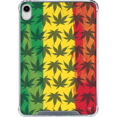 Marijuana Rasta Pattern iPad 11th Gen (2025) Clear Case