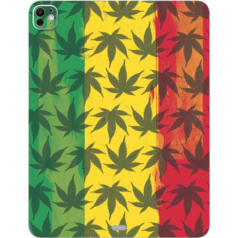 Marijuana Rasta Pattern iPad Pro 13in M4 (2024) Skin