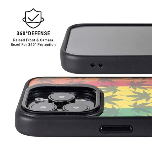 Marijuana Rasta Pattern iPhone 13 Pro Kickstand Case