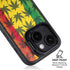 Marijuana Rasta Pattern iPhone 15 Kickstand Case