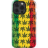 Marijuana Rasta Pattern iPhone 15 Pro Impact Case