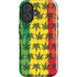 Marijuana Rasta Pattern iPhone 16 Impact Case