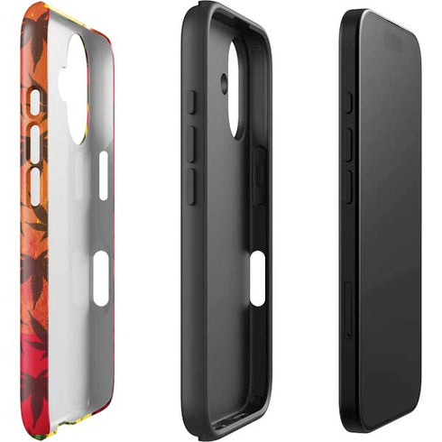 Marijuana Rasta Pattern iPhone 16 Plus Impact Case