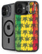 Marijuana Rasta Pattern iPhone 16 Plus Kickstand Case