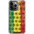 Marijuana Rasta Pattern iPhone 16 Pro Clear Case