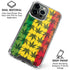 Marijuana Rasta Pattern iPhone 16 Pro Clear Case