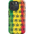 Marijuana Rasta Pattern iPhone 16 Pro Impact Case