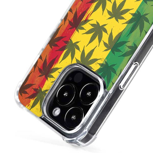 Marijuana Rasta Pattern iPhone 16 Pro Max MagSafe Case
