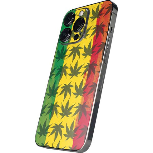 Marijuana Rasta Pattern iPhone 16 Pro Max Skin