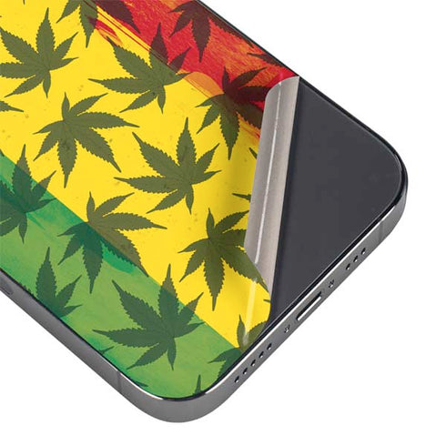 Marijuana Rasta Pattern iPhone 16 Pro Max Skin