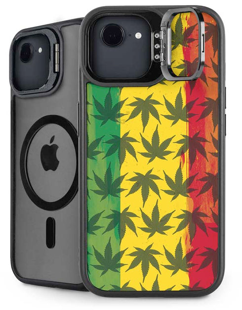 Marijuana Rasta Pattern iPhone 16e Kickstand Case