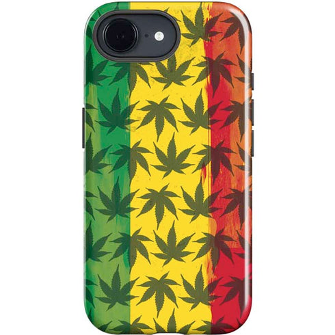 Marijuana Rasta Pattern iPhone 16e Impact Case