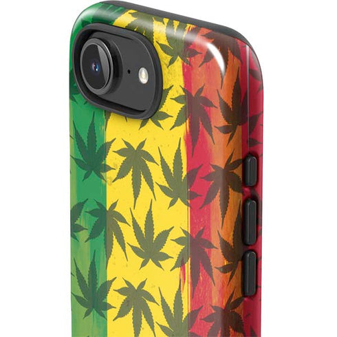Marijuana Rasta Pattern iPhone 16e Impact Case
