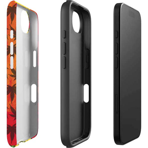 Marijuana Rasta Pattern iPhone 16e Impact Case