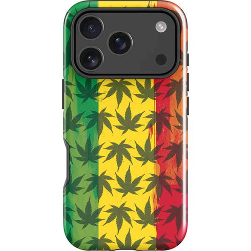 Marijuana Rasta Pattern iPhone 18 Pro Impact Case