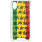 Marijuana Rasta Pattern iPhone XS Clear Case