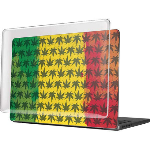Marijuana Rasta Pattern MacBook Pro 14in (2021-24) Case plus Skin