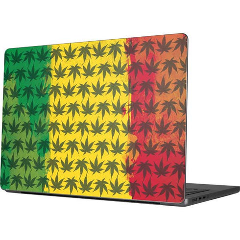 Marijuana Rasta Pattern Apple MacBook Pro 14-inch Skin