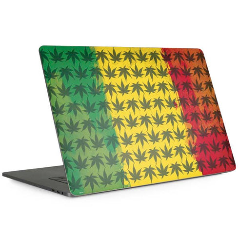 Marijuana Rasta Pattern MacBook Skins
