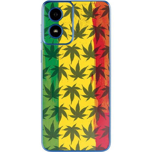 Marijuana Rasta Pattern Moto G Play 4G (2024) Skin