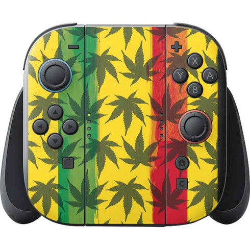 Marijuana Rasta Pattern Nintendo Switch 2 (2025) with Joy-Con Skin