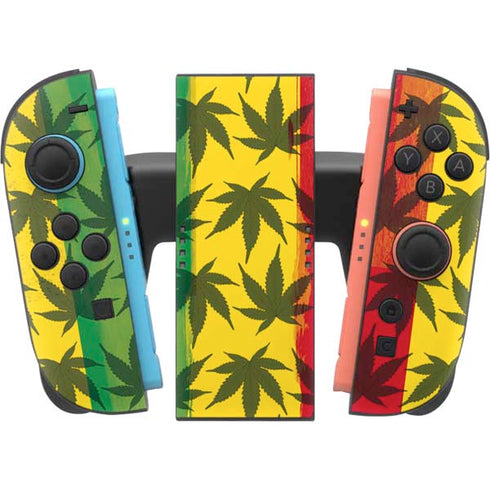 Marijuana Rasta Pattern Nintendo Switch 2 (2025) Joy-Con Controller Skin
