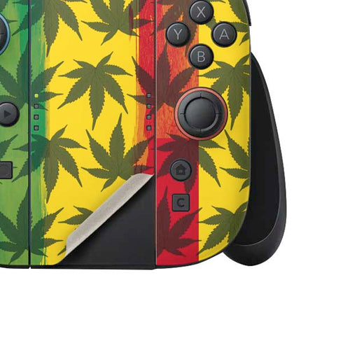 Marijuana Rasta Pattern Nintendo Switch 2 (2025) Joy-Con Controller Skin